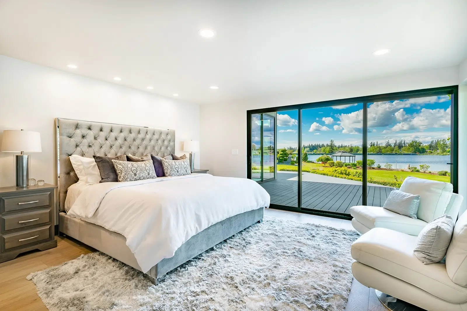 A stunning painted master suite bedroom overlooking the water in Cairns. About Prime Coat